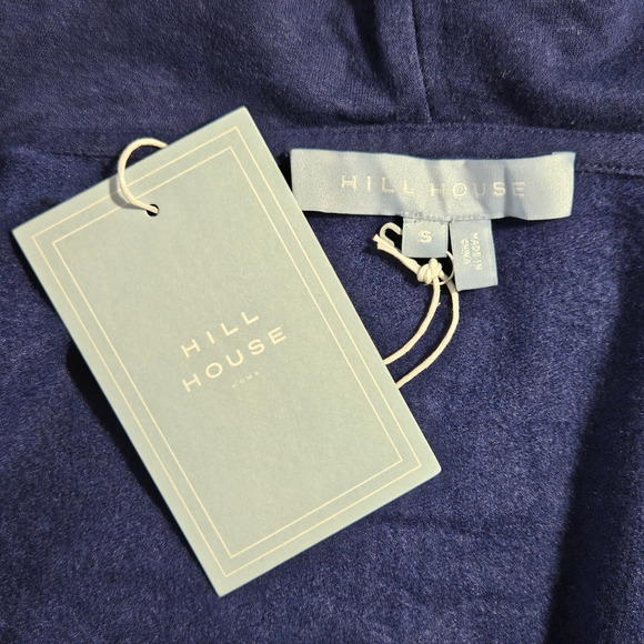 NWT Hill House The Teddy Zip Up Light Weight Jacket Sz. S Navy Blue - Picture 5 of 7